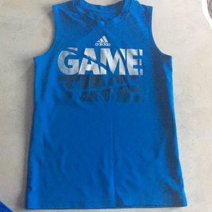 Adidas sleeveless top. No sz tag. Looks to be small about sz 8